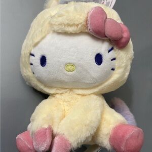 Sanrio GUND Hello Kitty unicorn Plush Toy with Pink and Cream Colors